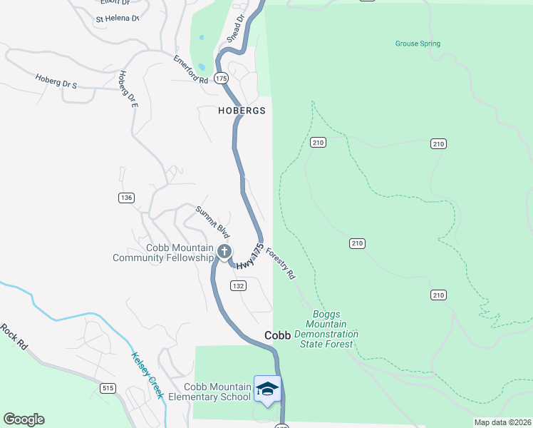 map of restaurants, bars, coffee shops, grocery stores, and more near 15350 Evergreen Drive in Cobb