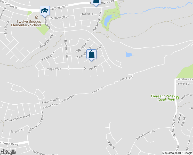 map of restaurants, bars, coffee shops, grocery stores, and more near 810 Fairywren Court in Lincoln