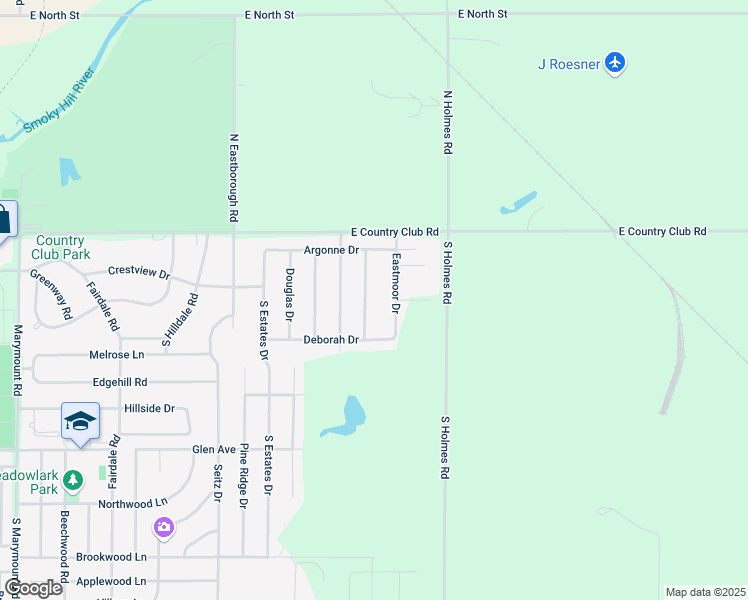 map of restaurants, bars, coffee shops, grocery stores, and more near 110 Eastmoor Drive in Salina
