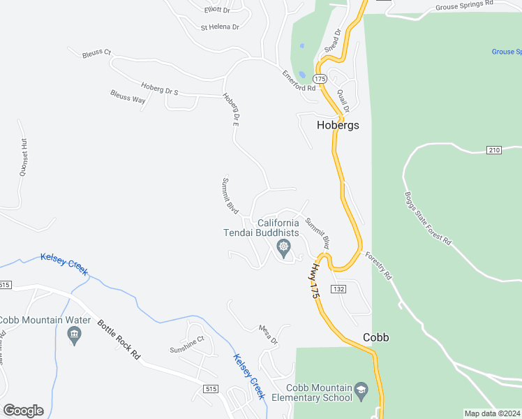 map of restaurants, bars, coffee shops, grocery stores, and more near 15304 Summit Boulevard in Cobb