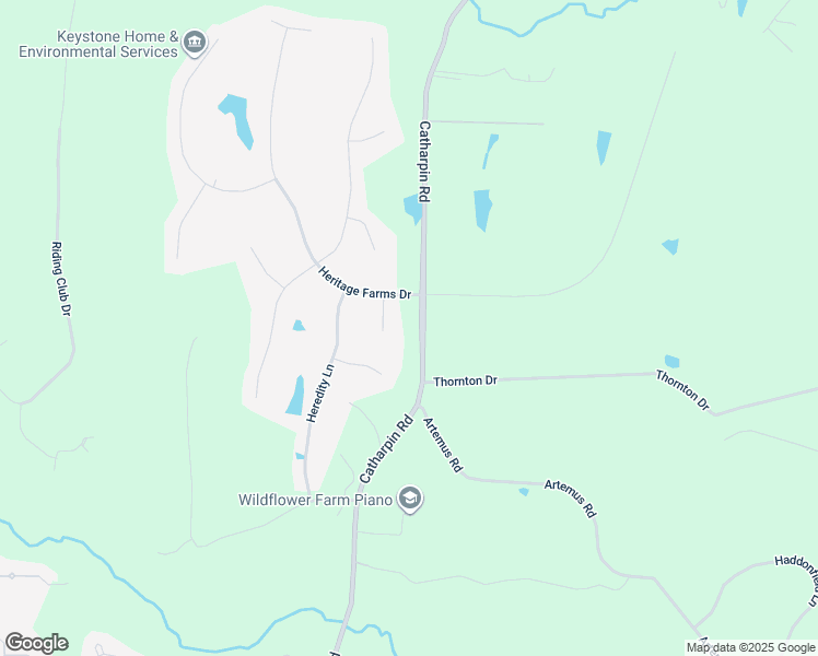 map of restaurants, bars, coffee shops, grocery stores, and more near 13501 Heritage Farms Dr in Gainesville