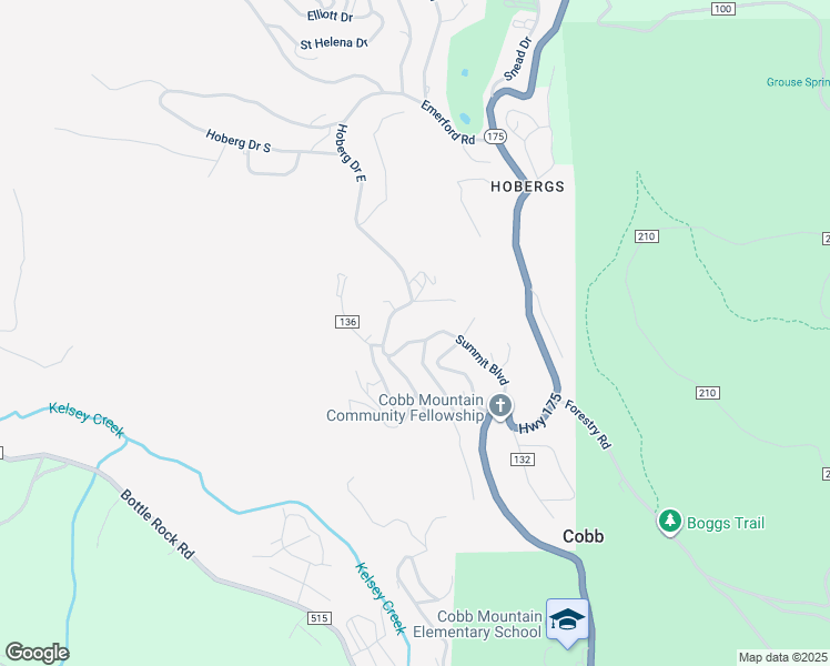 map of restaurants, bars, coffee shops, grocery stores, and more near 15324 Summit Boulevard in Cobb
