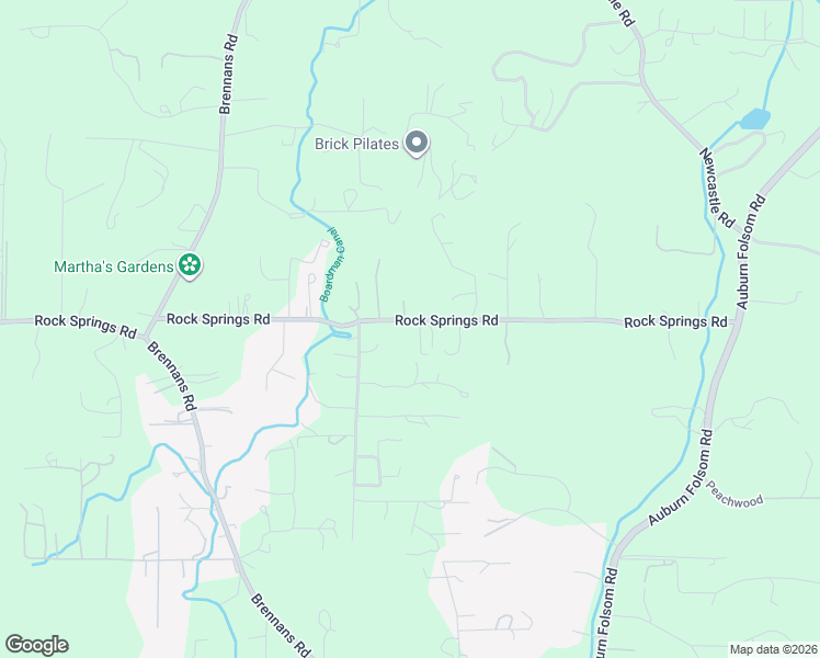 map of restaurants, bars, coffee shops, grocery stores, and more near 9240 Rock Springs Road in Newcastle