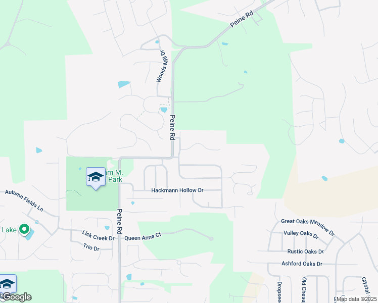 map of restaurants, bars, coffee shops, grocery stores, and more near 106 Katie Lynn Court in Wentzville