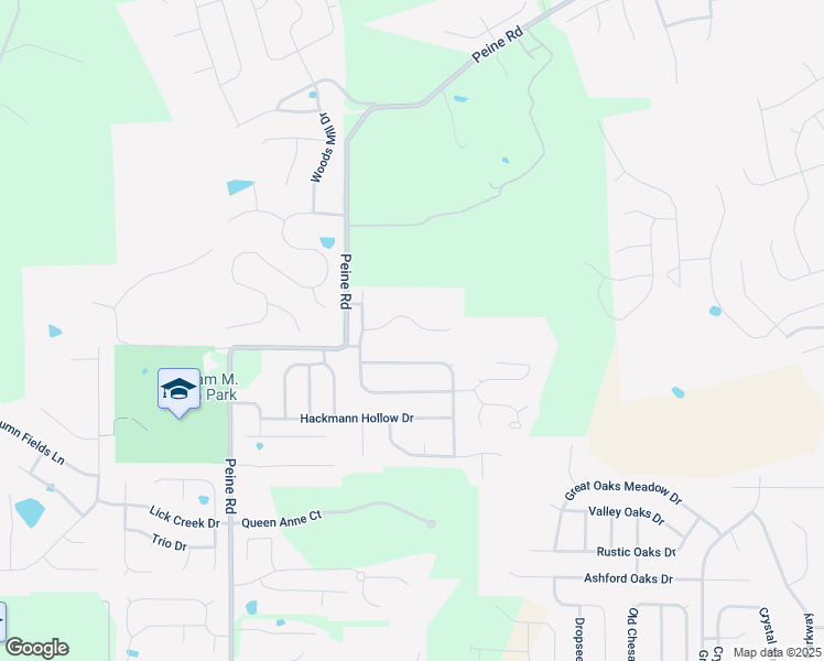 map of restaurants, bars, coffee shops, grocery stores, and more near 122 Katie Lynn Court in Wentzville