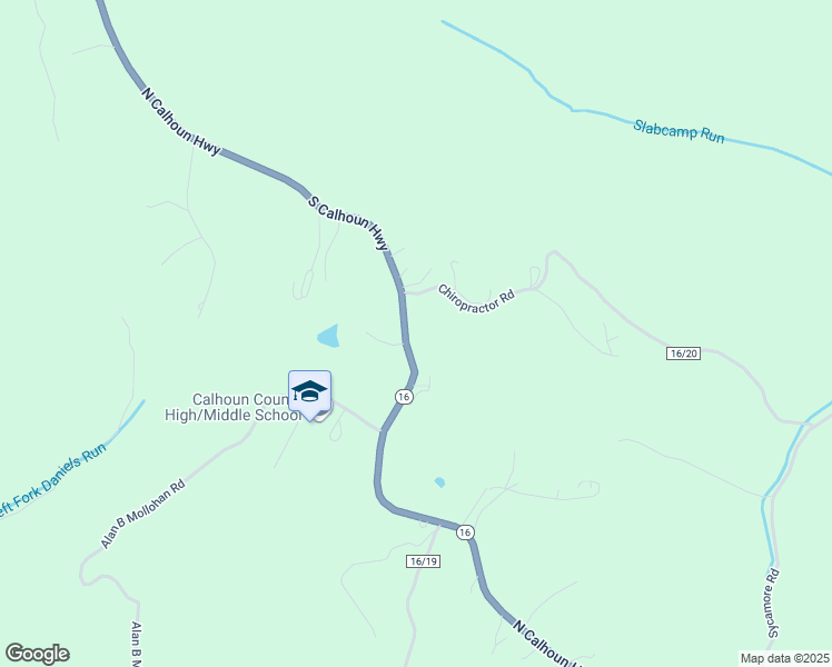 map of restaurants, bars, coffee shops, grocery stores, and more near 7540 South Calhoun Highway in Mount Zion