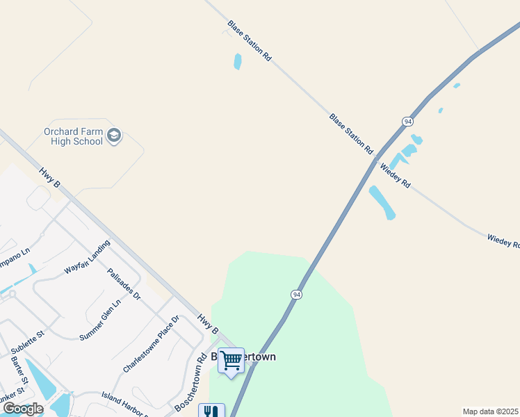 map of restaurants, bars, coffee shops, grocery stores, and more near in Saint Charles