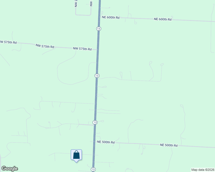 map of restaurants, bars, coffee shops, grocery stores, and more near 541 Missouri 13 in Warrensburg