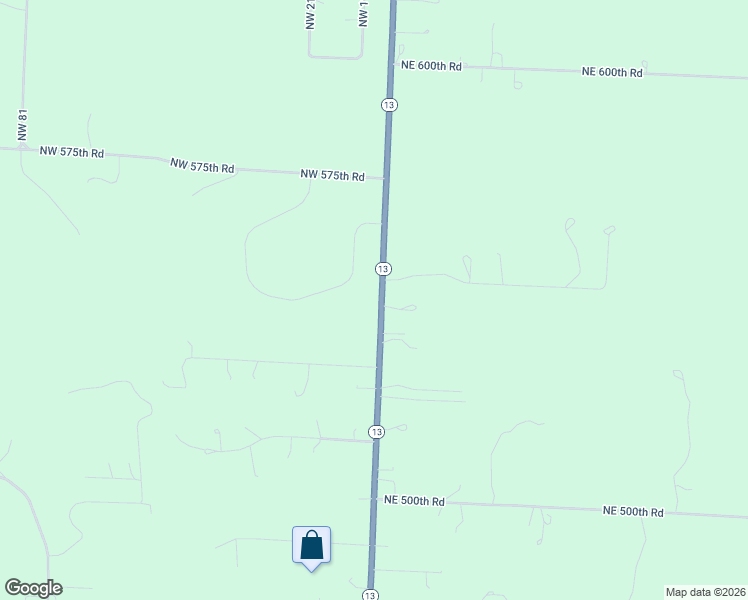map of restaurants, bars, coffee shops, grocery stores, and more near 541 Missouri 13 in Warrensburg