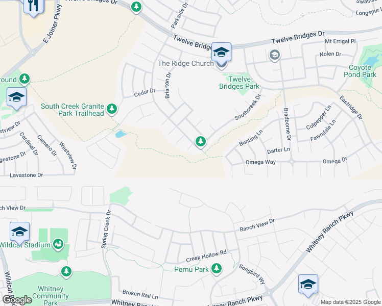 map of restaurants, bars, coffee shops, grocery stores, and more near 309 Charnwood Court in Lincoln