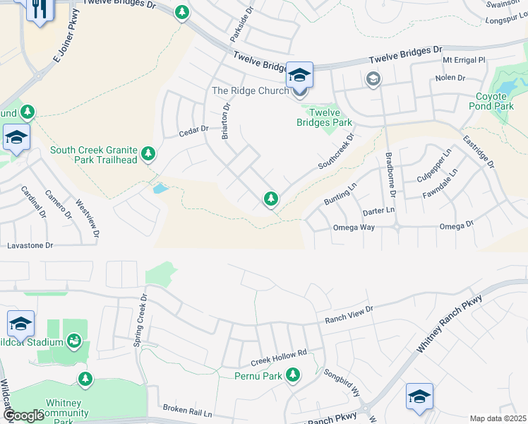 map of restaurants, bars, coffee shops, grocery stores, and more near 309 Charnwood Court in Lincoln