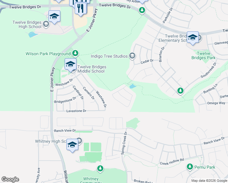 map of restaurants, bars, coffee shops, grocery stores, and more near 2968 Fox Den Circle in Lincoln