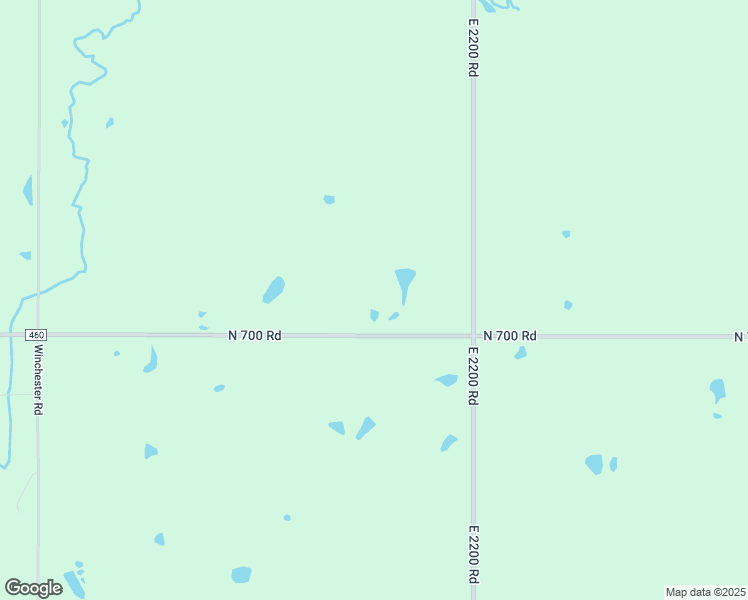 map of restaurants, bars, coffee shops, grocery stores, and more near 2174 North 700th Road in Eudora