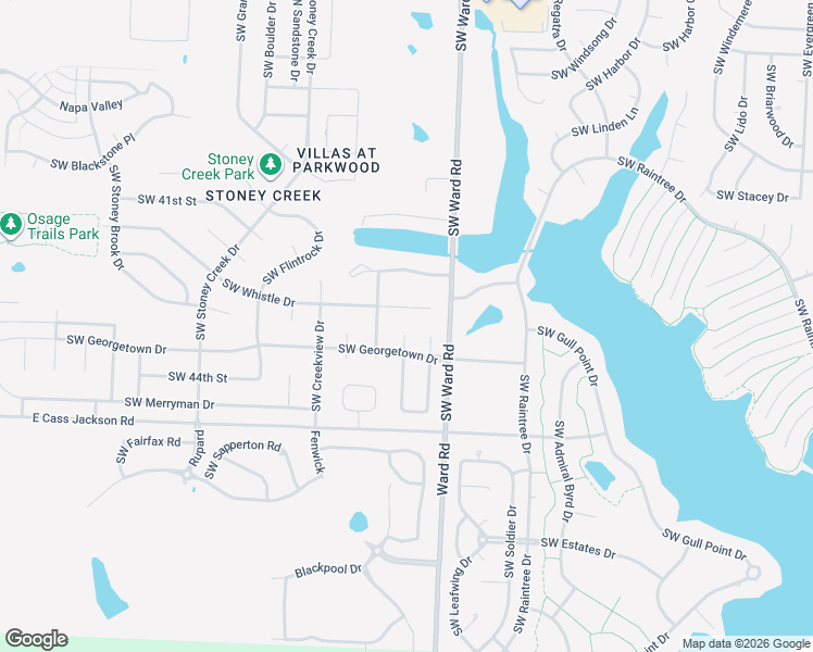 map of restaurants, bars, coffee shops, grocery stores, and more near 1017 Southwest Whistle Drive in Lee's Summit