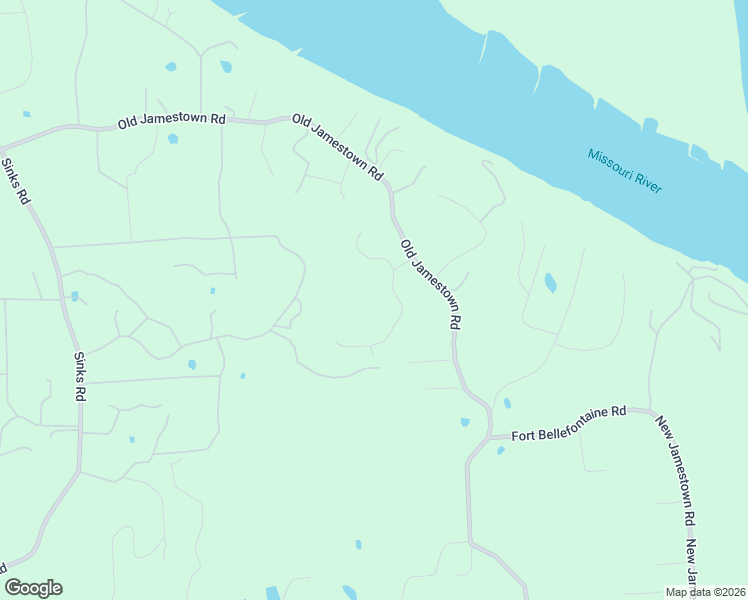 map of restaurants, bars, coffee shops, grocery stores, and more near 16631 Jamestown Forest Drive in Florissant
