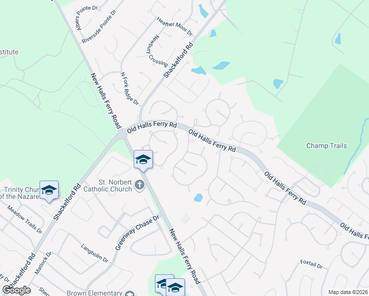 map of restaurants, bars, coffee shops, grocery stores, and more near 3882 Affirmed Drive in Florissant