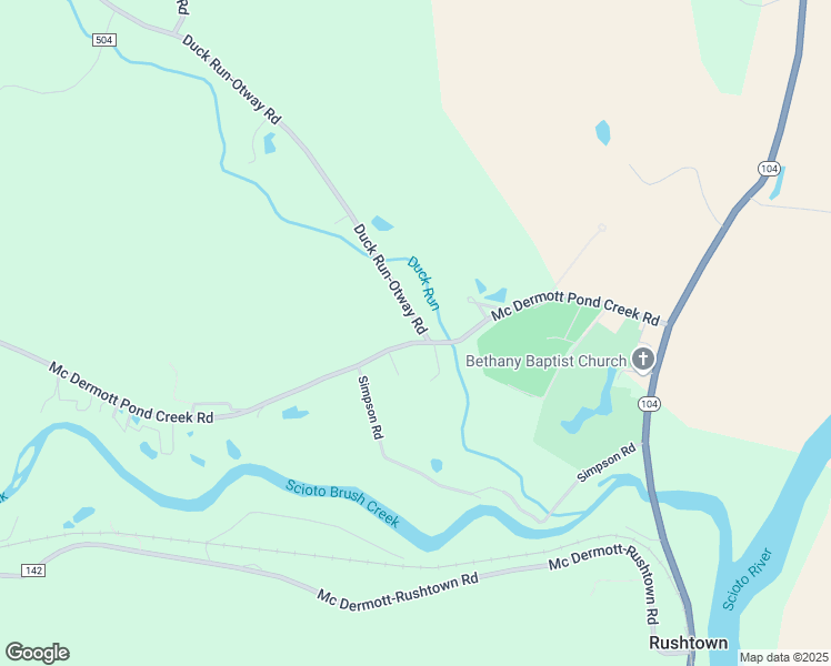 map of restaurants, bars, coffee shops, grocery stores, and more near 75 Duck Run-Otway Road in McDermott