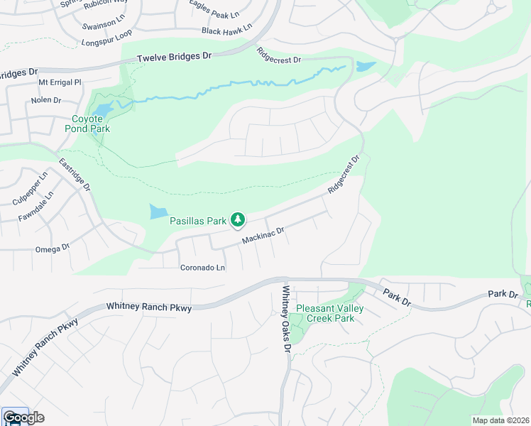 map of restaurants, bars, coffee shops, grocery stores, and more near 2924 Ridgecrest Drive in Lincoln