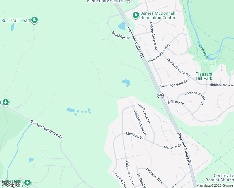 map of restaurants, bars, coffee shops, grocery stores, and more near 6487 Trillium House Lane in Centreville