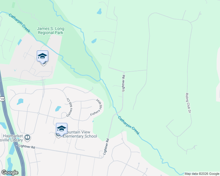 map of restaurants, bars, coffee shops, grocery stores, and more near 14511 Presgrave Place in Haymarket