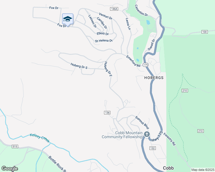 map of restaurants, bars, coffee shops, grocery stores, and more near 15077 Hoberg Drive East in Cobb