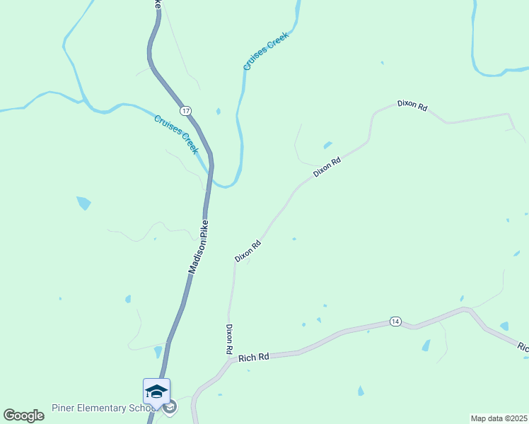 map of restaurants, bars, coffee shops, grocery stores, and more near 14570 Dixon Road in Morning View