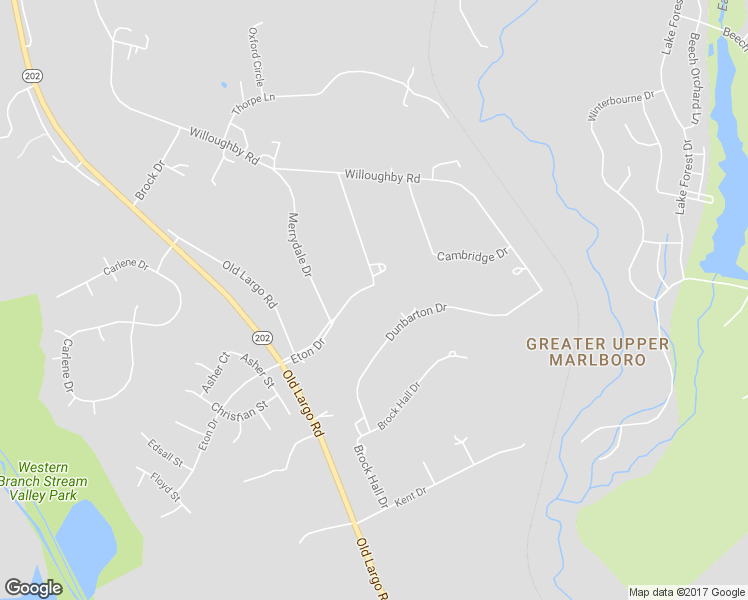 map of restaurants, bars, coffee shops, grocery stores, and more near 3200 Eton Drive in Upper Marlboro