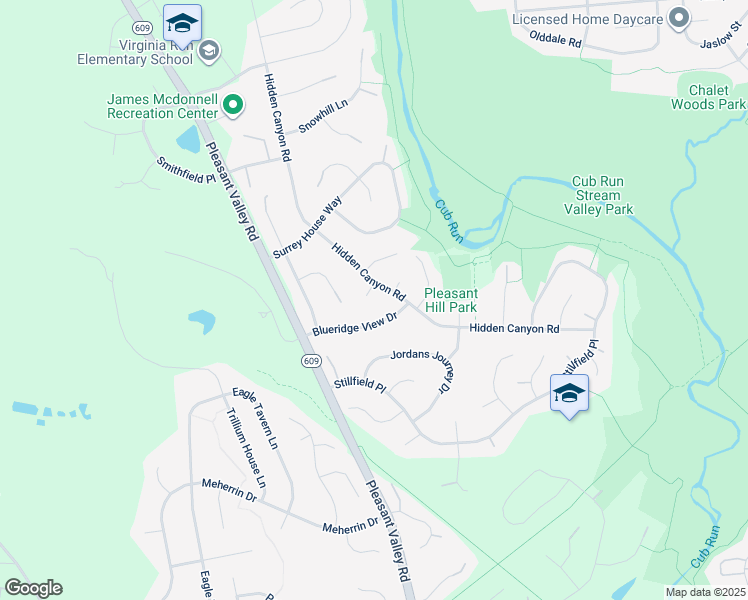 map of restaurants, bars, coffee shops, grocery stores, and more near 15303 Whispering Glen Court in Centreville