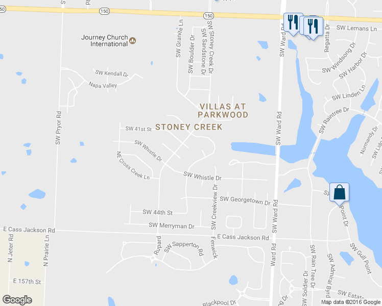 map of restaurants, bars, coffee shops, grocery stores, and more near in Lee's Summit