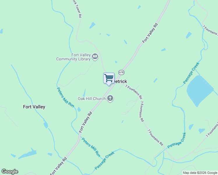 map of restaurants, bars, coffee shops, grocery stores, and more near 7091 Fort Valley Road in Fort Valley