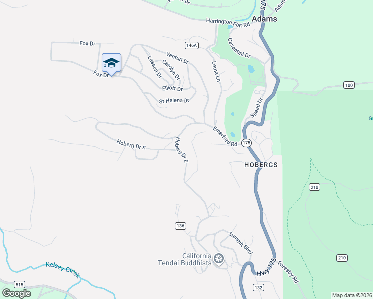 map of restaurants, bars, coffee shops, grocery stores, and more near 14934 Hoberg Drive East in Cobb