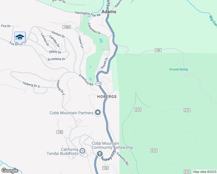 map of restaurants, bars, coffee shops, grocery stores, and more near 14876 Quail Drive in Cobb