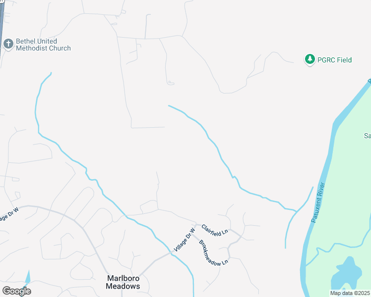 map of restaurants, bars, coffee shops, grocery stores, and more near 17131 Village Drive West in Upper Marlboro