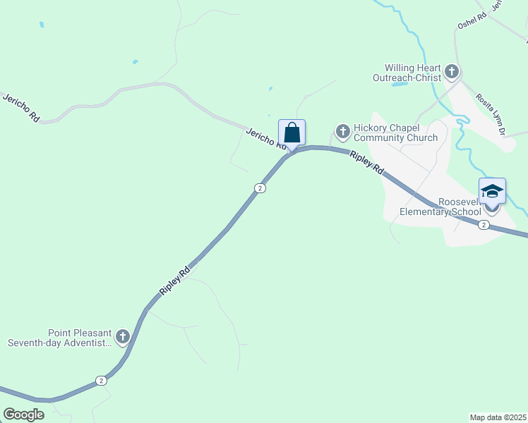 map of restaurants, bars, coffee shops, grocery stores, and more near 6048 Ripley Road in Point Pleasant