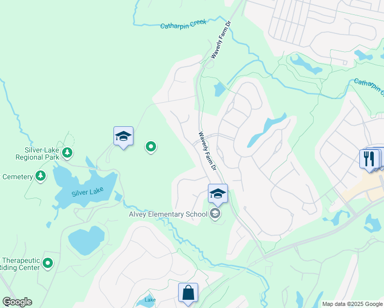 map of restaurants, bars, coffee shops, grocery stores, and more near 5264 Jacobs Creek Place in Haymarket