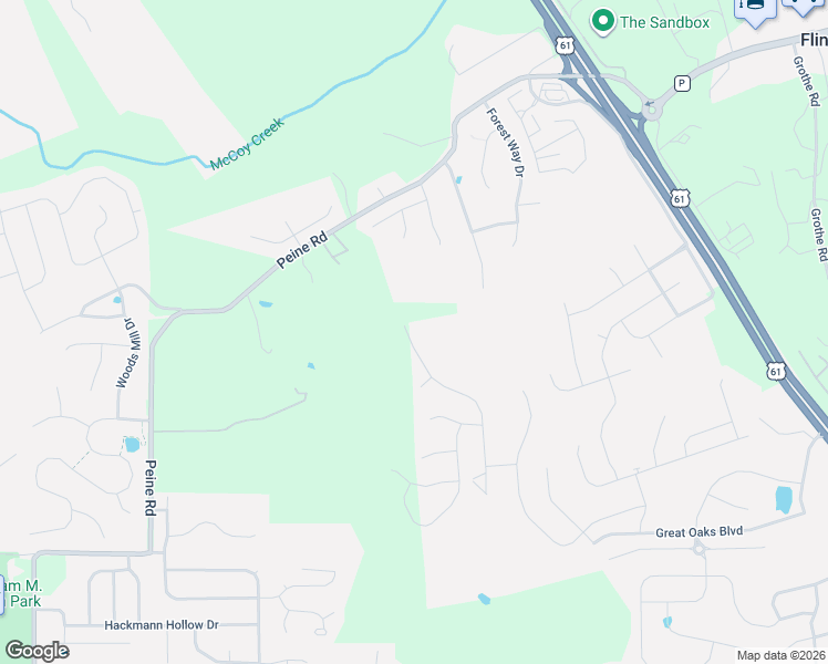map of restaurants, bars, coffee shops, grocery stores, and more near 1013 Timber Bluff Drive in Wentzville