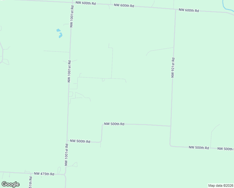 map of restaurants, bars, coffee shops, grocery stores, and more near 974 Northwest 525th Road in Centerview