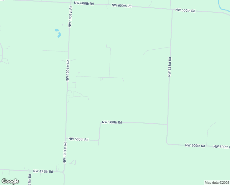 map of restaurants, bars, coffee shops, grocery stores, and more near 974 Northwest 525th Road in Centerview