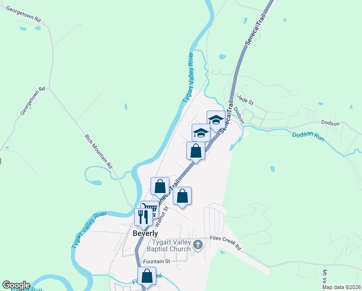 map of restaurants, bars, coffee shops, grocery stores, and more near 99 Park Avenue in Beverly