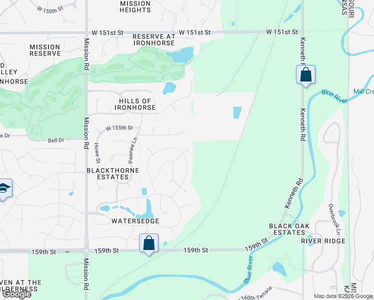 map of restaurants, bars, coffee shops, grocery stores, and more near 14913 Chadwick Street in Overland Park