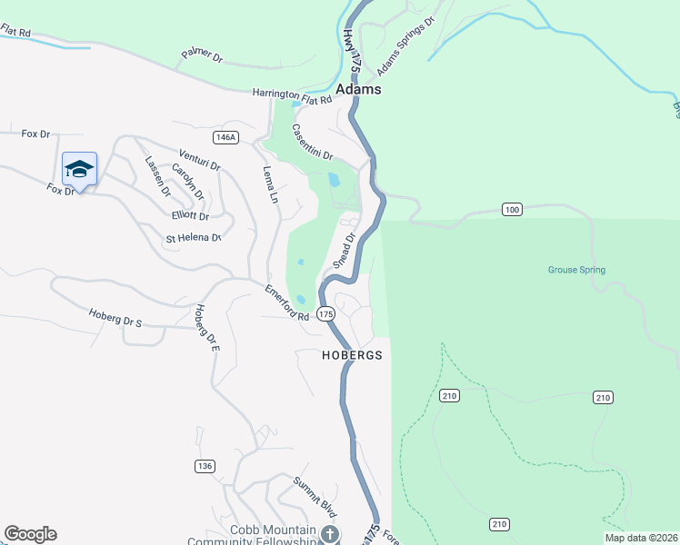 map of restaurants, bars, coffee shops, grocery stores, and more near 14650 Snead Drive in Cobb