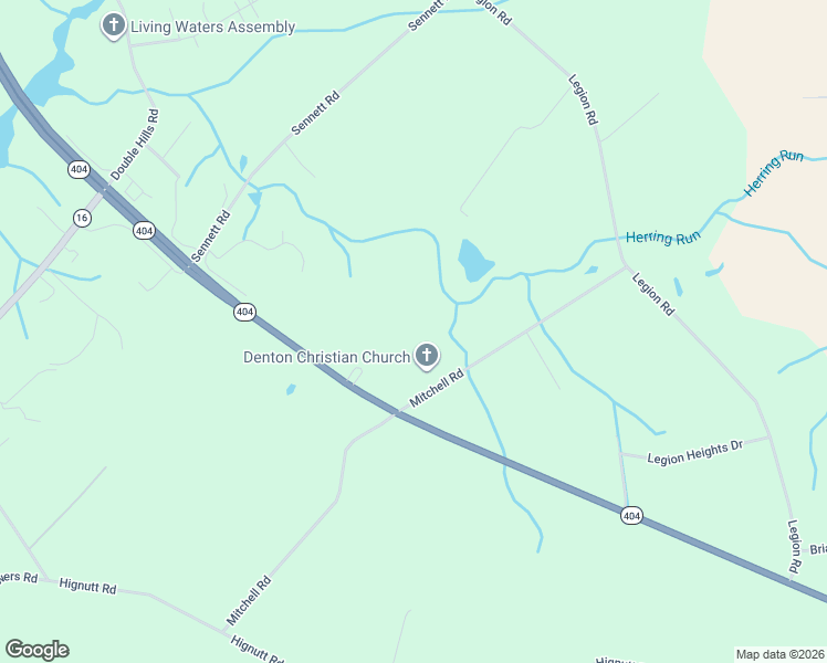 map of restaurants, bars, coffee shops, grocery stores, and more near 8664 Mitchell Road in Denton