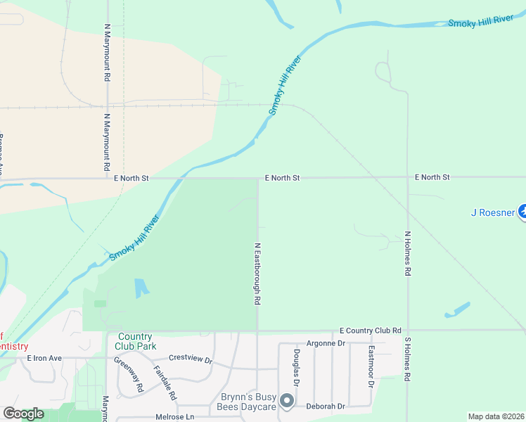 map of restaurants, bars, coffee shops, grocery stores, and more near 19 North Eastborough Road in Salina