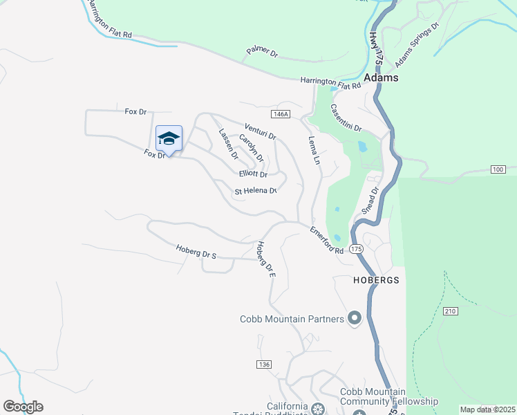 map of restaurants, bars, coffee shops, grocery stores, and more near 9652 Fox Drive in Cobb
