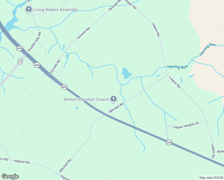 map of restaurants, bars, coffee shops, grocery stores, and more near 8664 Mitchell Road in Denton