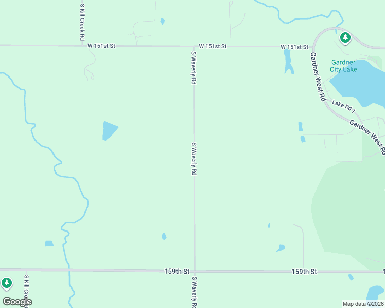 map of restaurants, bars, coffee shops, grocery stores, and more near 15495 South Waverly Road in Gardner