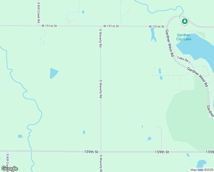 map of restaurants, bars, coffee shops, grocery stores, and more near 15495 South Waverly Road in Gardner