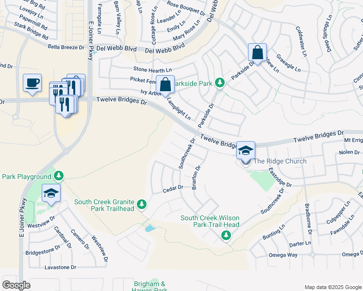 map of restaurants, bars, coffee shops, grocery stores, and more near 1358 Bayberry Court in Lincoln