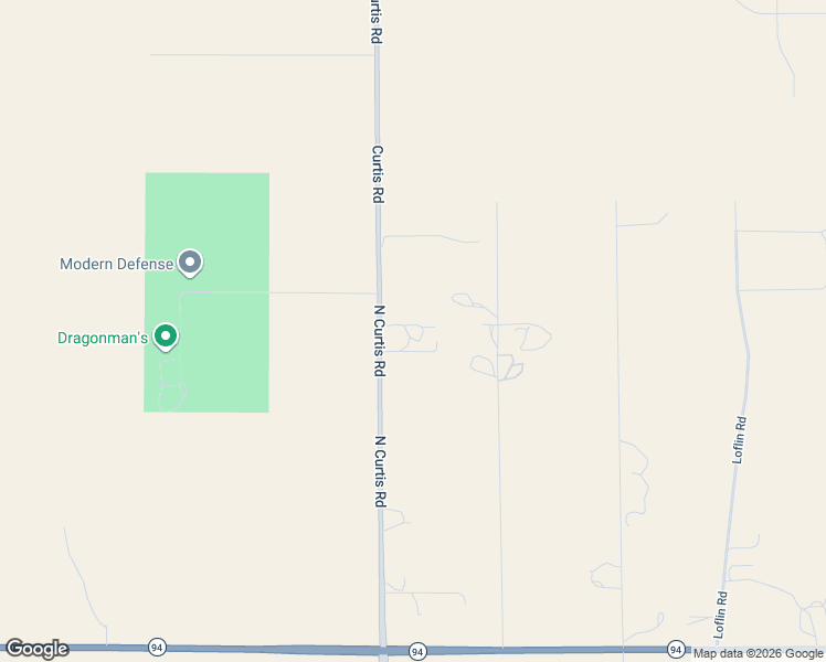 map of restaurants, bars, coffee shops, grocery stores, and more near 1135 North Curtis Road in Colorado Springs