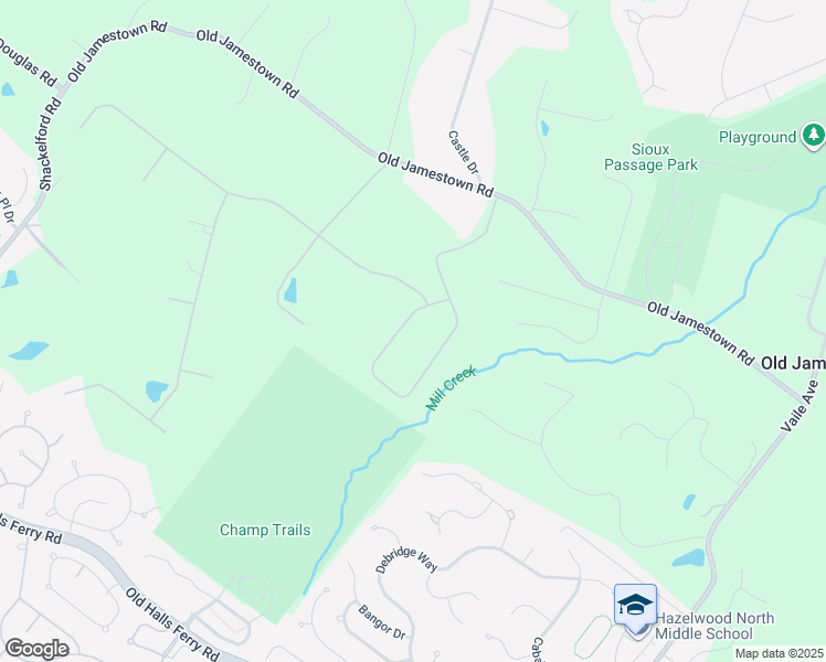 map of restaurants, bars, coffee shops, grocery stores, and more near 280 Afshari Drive in Florissant